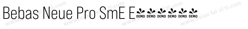 Bebas Neue Pro SmE E字体转换
